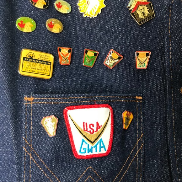 Wrangler Vtg Vest sz Lg Honda Goldwing  Motorcycle - Picture 7 of 8